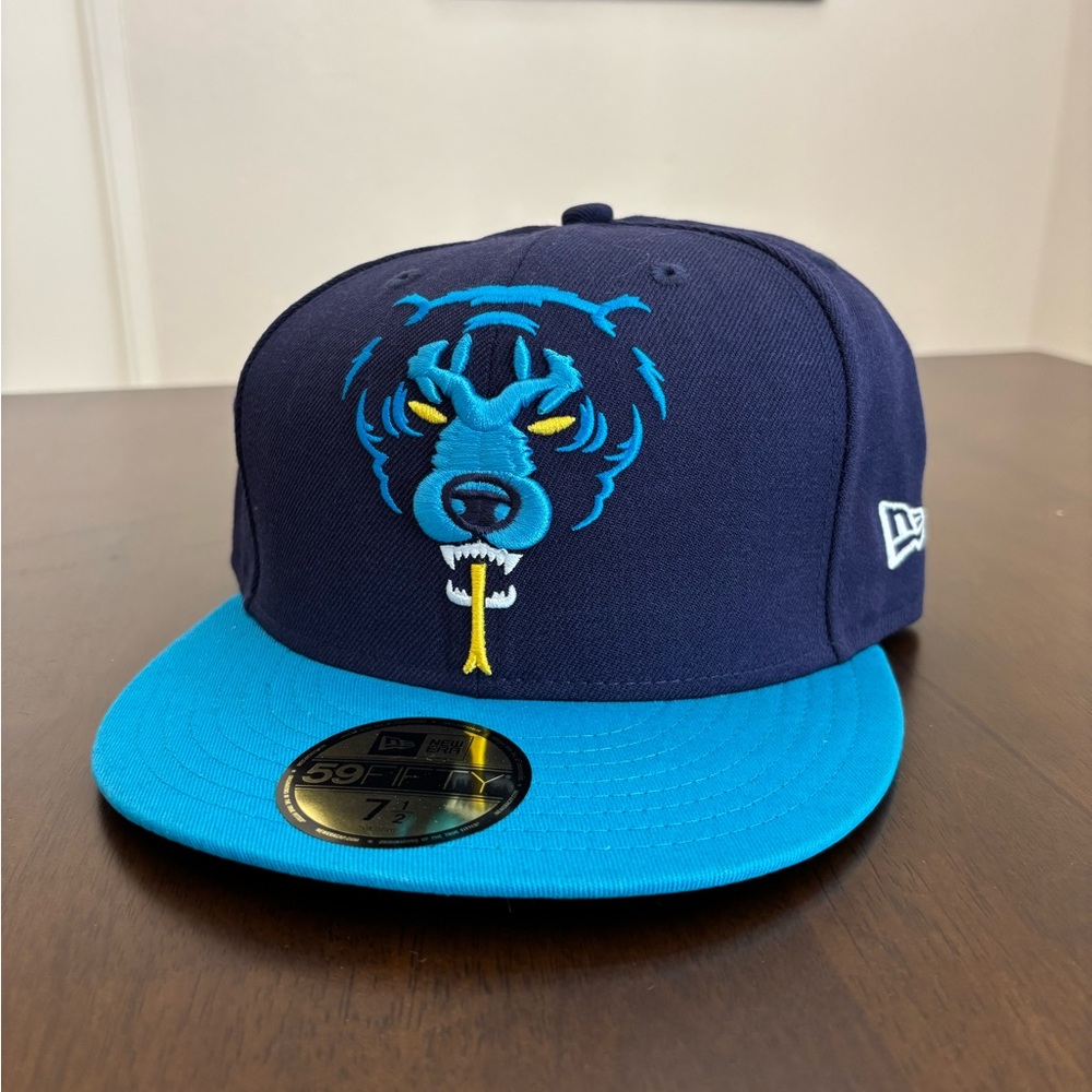 Mishka x New Era Death Adders Fitted Hat - Navy Blue / Light Blue - Size 7 1/2